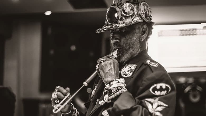 Backdrop from Lee Scratch Perry at the Jazz Café