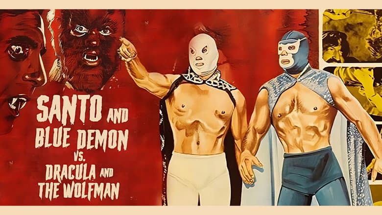Backdrop from Santo and Blue Demon vs. Dracula and the Wolf Man