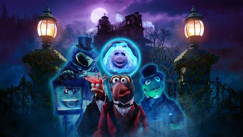 Backdrop from Muppets Haunted Mansion