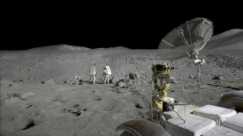 Backdrop from Magnificent Desolation: Walking on the Moon