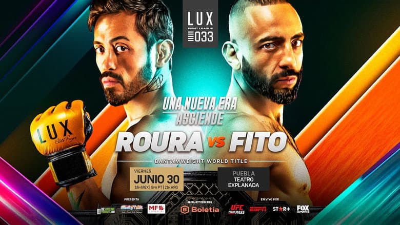 Backdrop from LUX Fight League 33