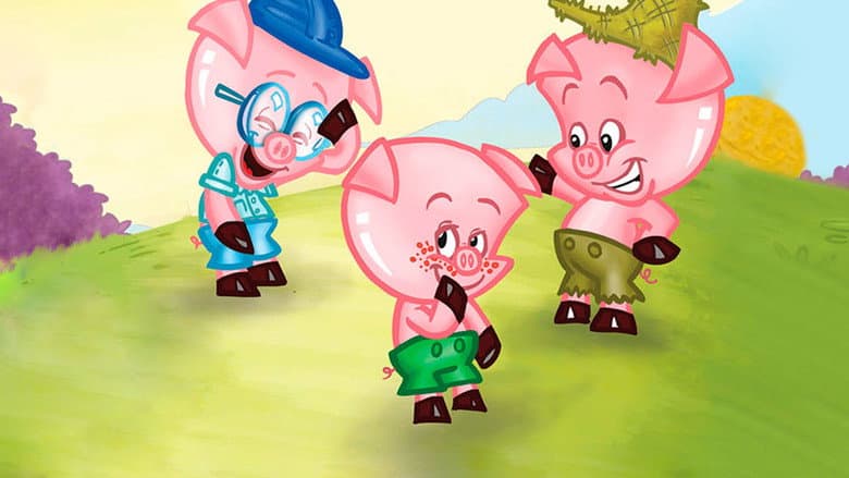 Backdrop from The Three Little Pigs
