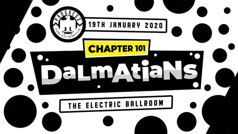 Backdrop from PROGRESS Chapter 101: Dalmatians