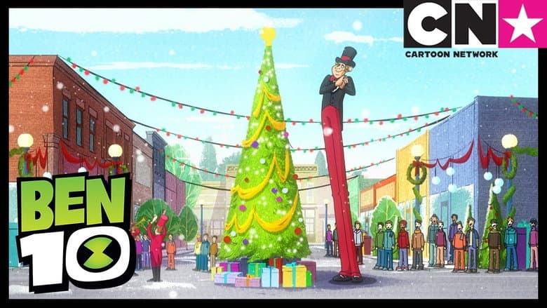 Backdrop from Ben 10 Merry Christmas
