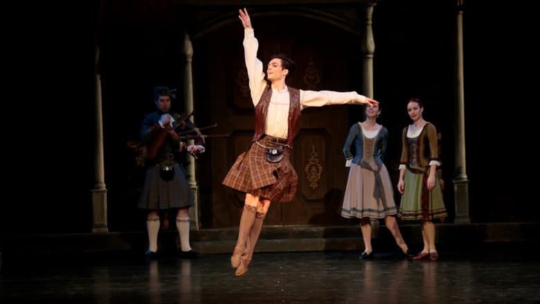 Backdrop from Bolshoi Ballet: La Sylphide
