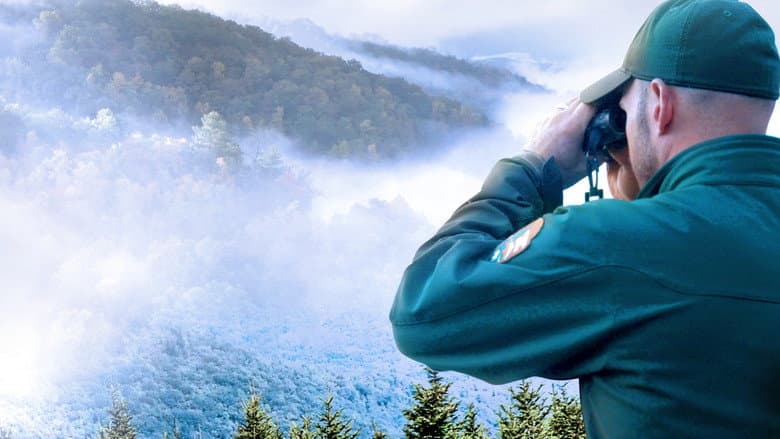 Backdrop from Smoky Mountain Park Rangers