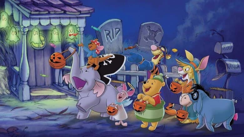 Backdrop from Pooh's Heffalump Halloween Movie