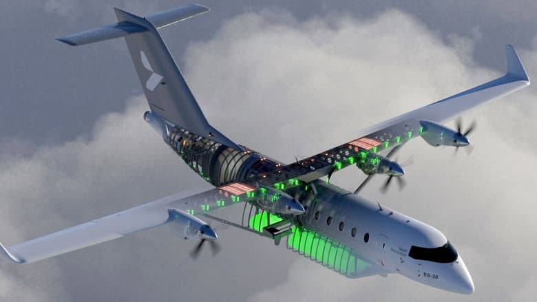 Кадр із фільму «Grünes Fliegen - Reisen in der Zukunft»