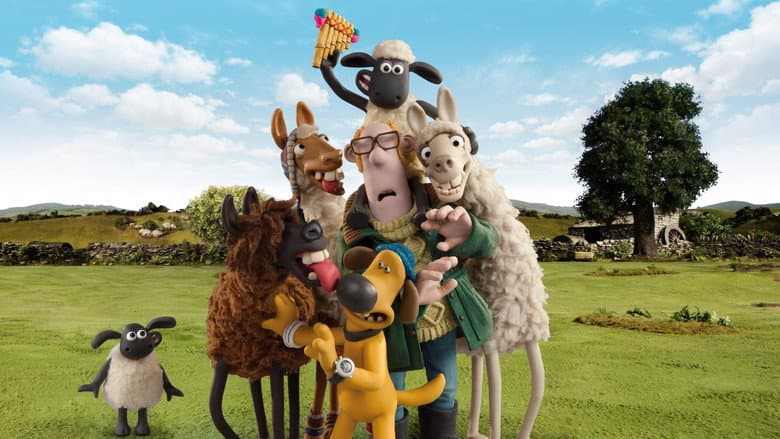Backdrop from Shaun the Sheep: The Farmer's Llamas
