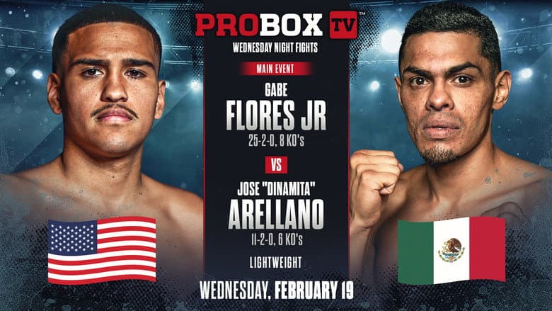 Backdrop from Gabriel Flores Jr. vs. Jose Arellano