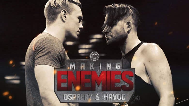 Backdrop from Making Enemies: Ospreay & Havoc