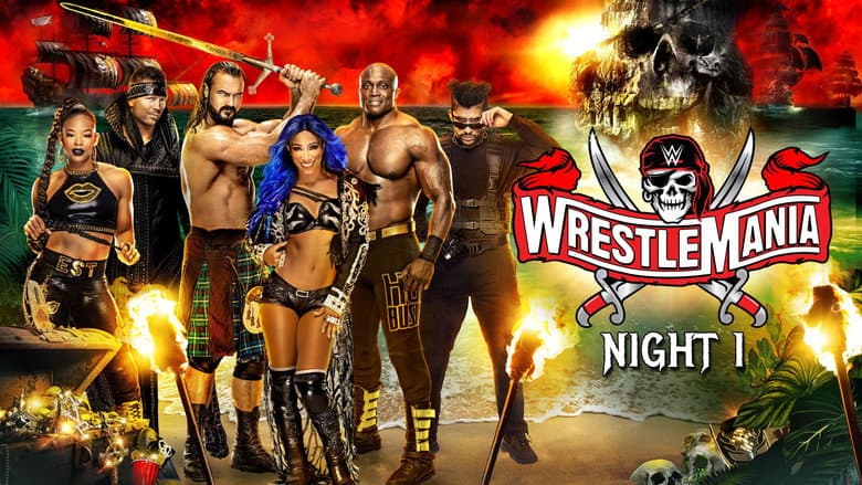Backdrop from WrestleMania 37: Night 1