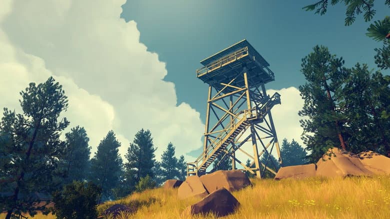 Backdrop from Firewatch