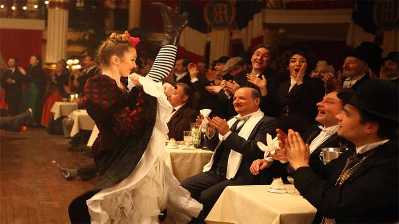 Backdrop from Mystery at Moulin Rouge