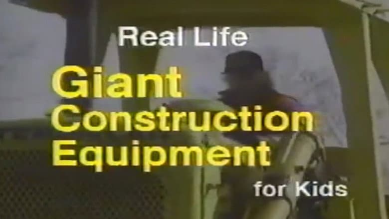 Backdrop from Real Life Giant Construction Equipment for Kids