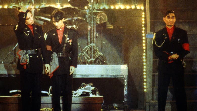 Backdrop from YMO JAPAN TOUR at Nippon Budokan