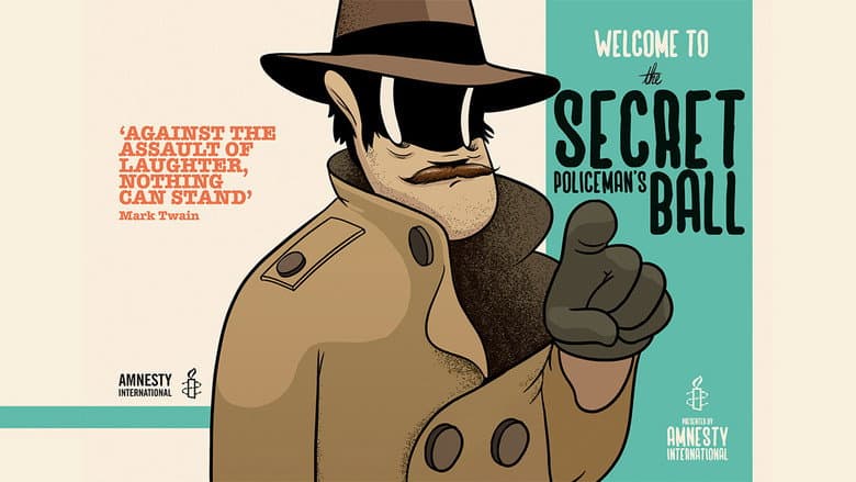 Backdrop from The Secret Policeman's Ball