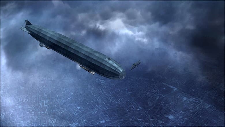 Backdrop from Attack of the Zeppelins