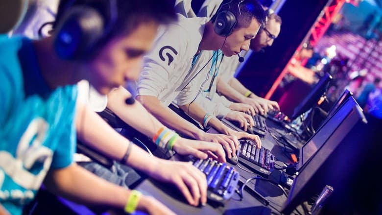 Backdrop from All Work All Play: The Pursuit of eSports Glory Live