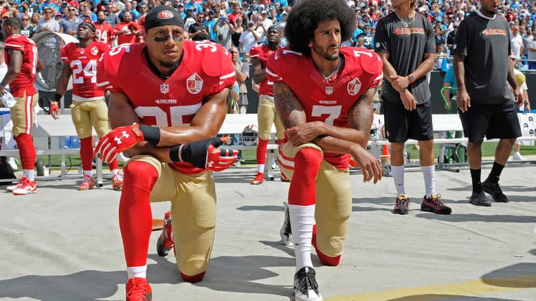 Backdrop from Kaepernick & America