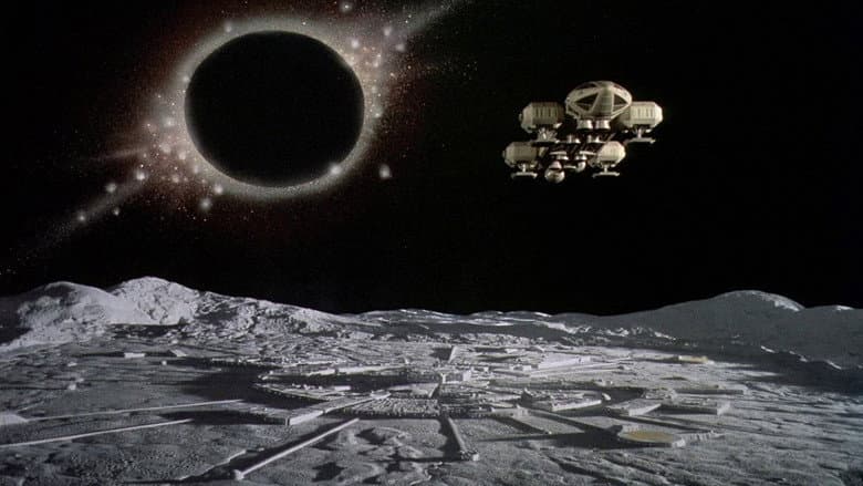 Backdrop from Destination Moonbase-Alpha