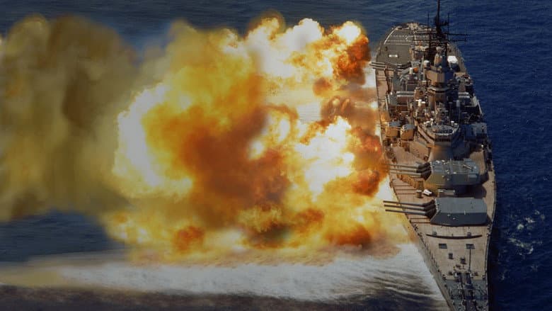 Backdrop from USS Iowa