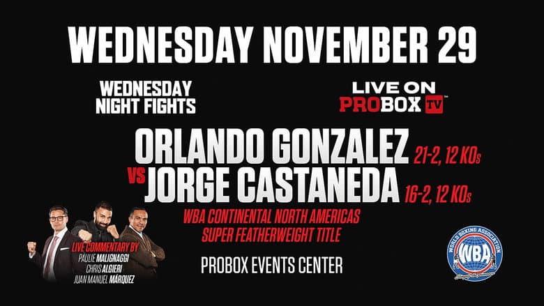 Backdrop from Orlando Gonzalez vs. Jorge Castaneda