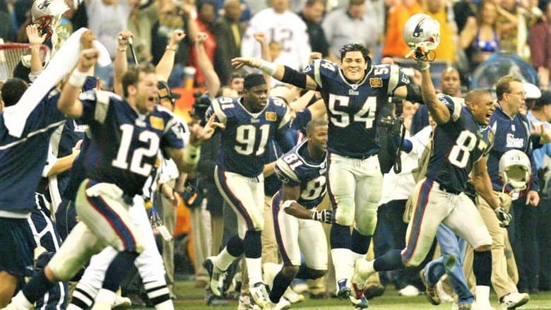 Backdrop from Super Bowl XXXVIII Champions: New England Patriots