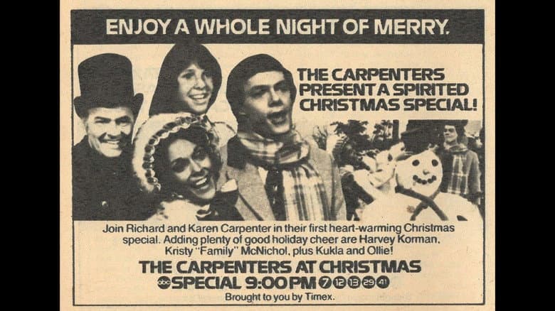 Backdrop from The Carpenters at Christmas