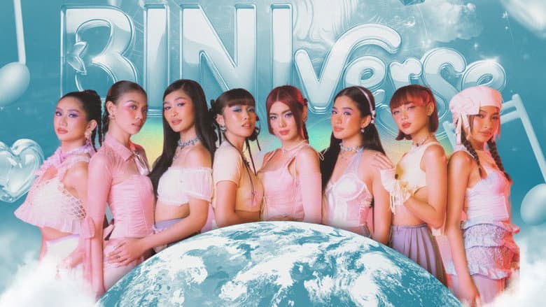 Backdrop from BINIverse World Tour