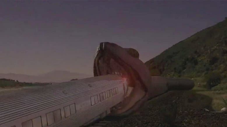 Backdrop from Snakes on a Train