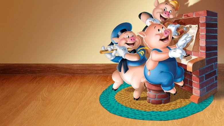 Backdrop from Three Little Pigs