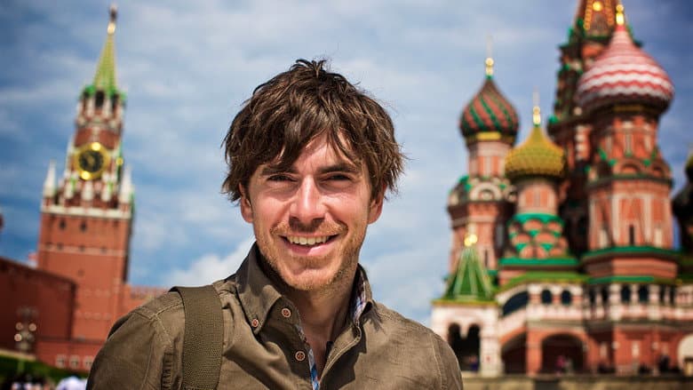 Backdrop from Russia with Simon Reeve