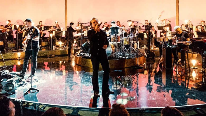 Backdrop from U2 at The BBC
