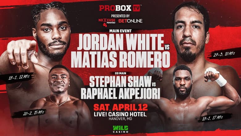 Backdrop from Jordan White vs. Jose Matias Romero