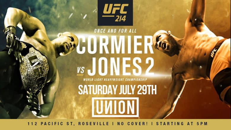 Backdrop from UFC 214: Cormier vs. Jones 2
