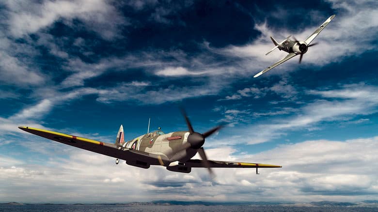 Backdrop from Spitfire: The Birth of a Legend