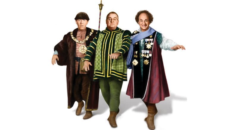 Backdrop from Snow White and the Three Stooges