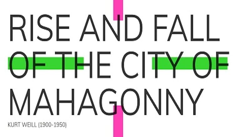 Backdrop from Rise and Fall of the City of Mahagonny
