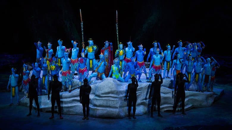Backdrop from Cirque du Soleil: Toruk - The First Flight