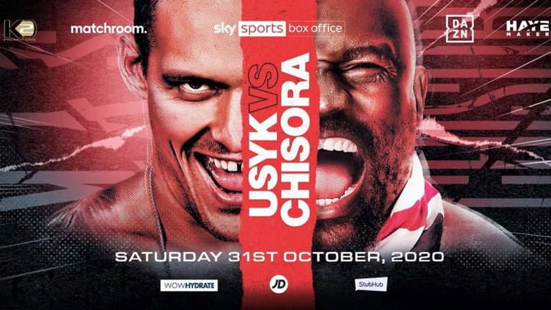Backdrop from Oleksandr Usyk vs. Derek Chisora