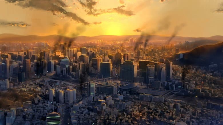 Backdrop from Seoul Station