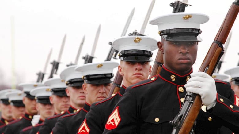 Backdrop from The Marines