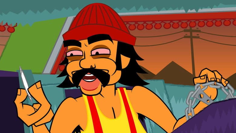 Backdrop from Cheech & Chong's Animated Movie!
