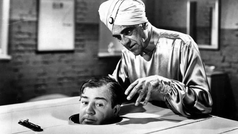 Backdrop from Bud Abbott and Lou Costello Meet the Killer, Boris Karloff