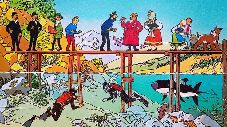 Backdrop from Tintin and the Lake of Sharks