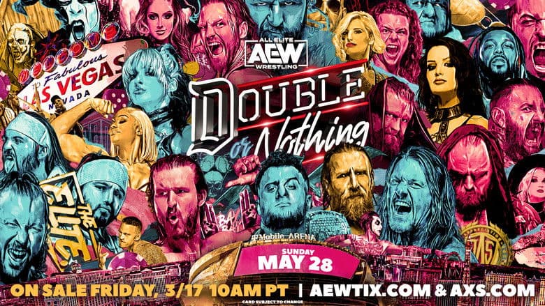 Backdrop from AEW Double or Nothing 2023