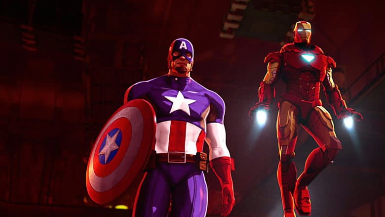 Backdrop from Iron Man & Captain America: Heroes United
