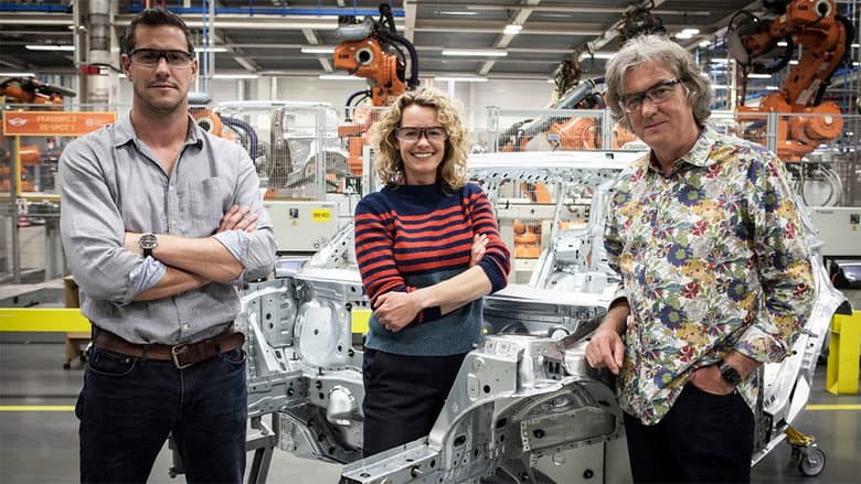 Backdrop from James May: Building cars live
