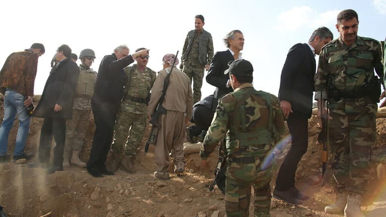Backdrop from Peshmerga